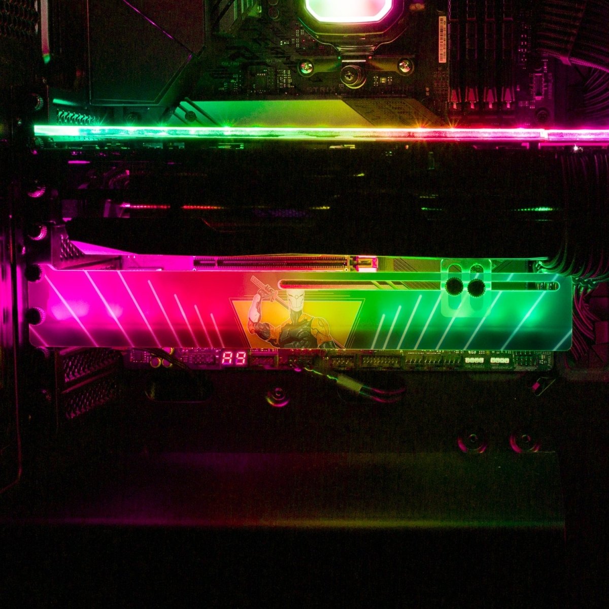 Cyborg Ninja RGB GPU Support Bracket - Ddjvigo - V1Tech – V1 Tech