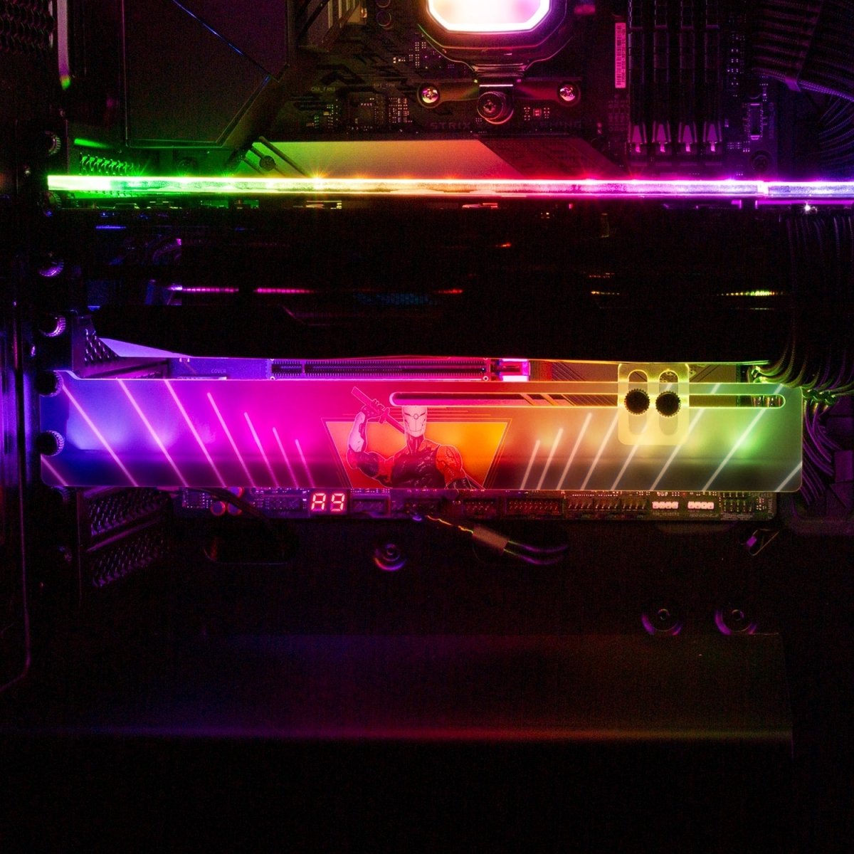 Cyborg Ninja RGB GPU Support Bracket - Ddjvigo - V1Tech – V1 Tech
