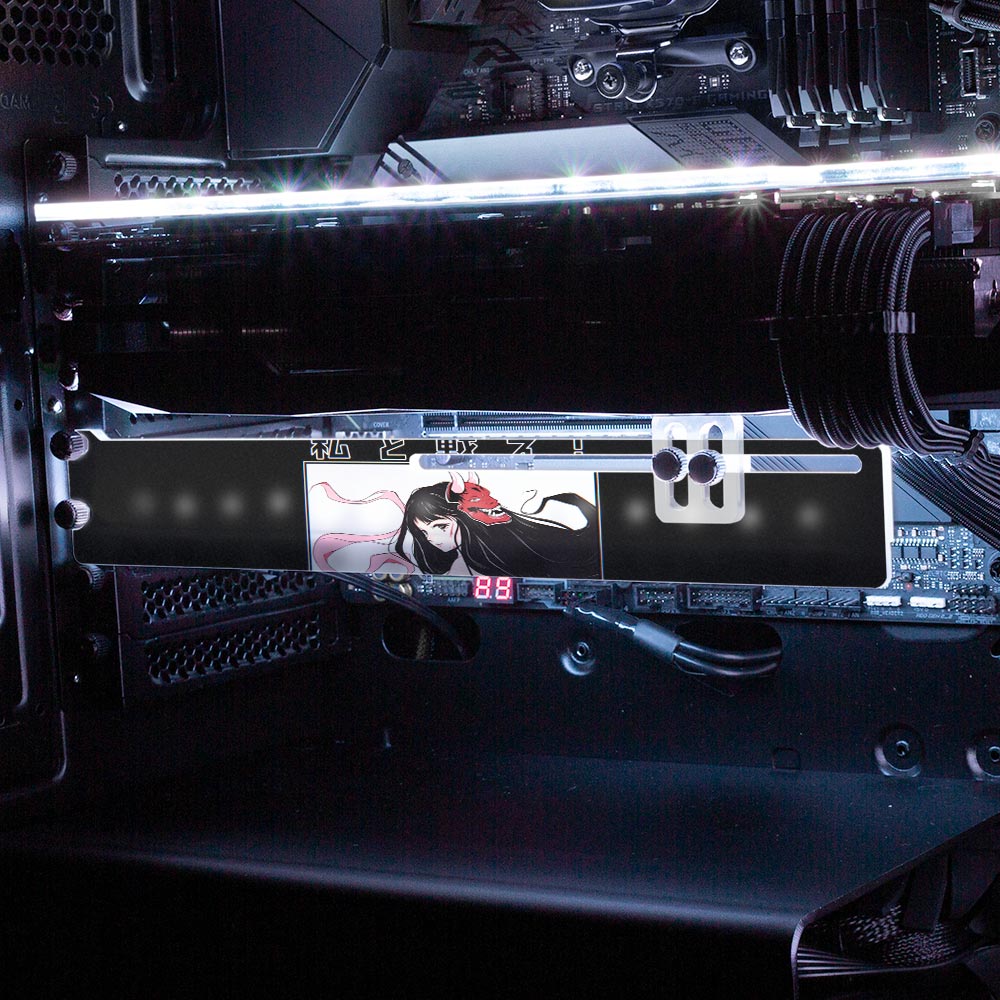 Demon Catcher RGB GPU Support Bracket - YacilArt - V1Tech