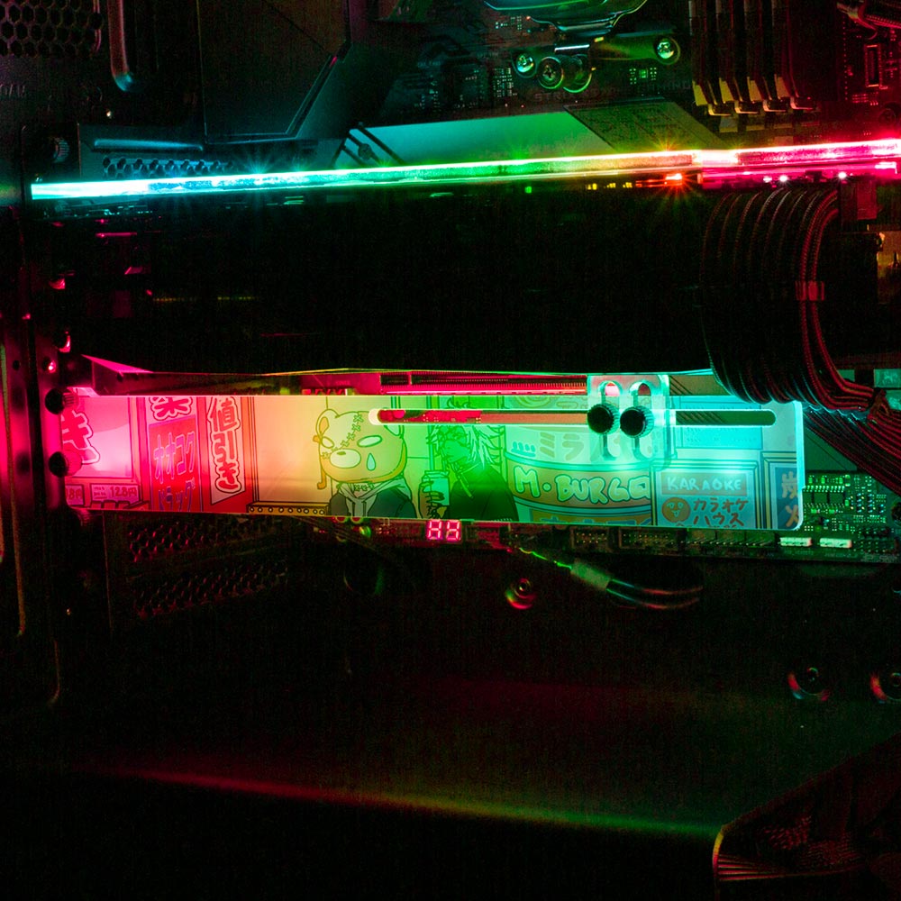 Downtown Walk RGB GPU Support Bracket - Kuurakuu - V1Tech