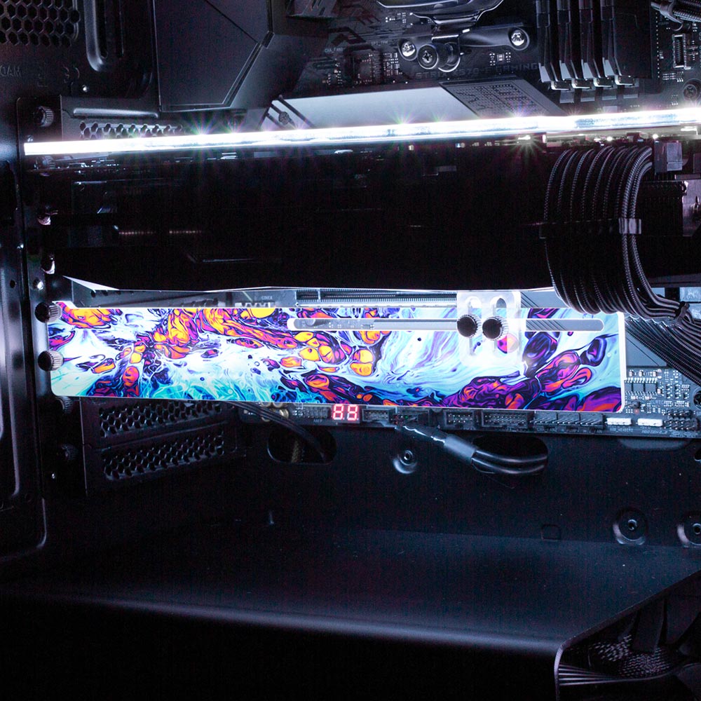 Explosion RGB GPU Support Bracket - Geoglyser - V1Tech