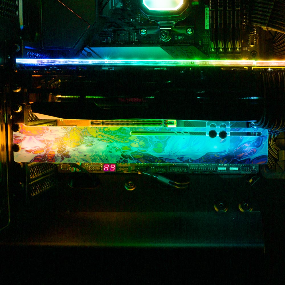Explosion RGB GPU Support Bracket - Geoglyser - V1Tech