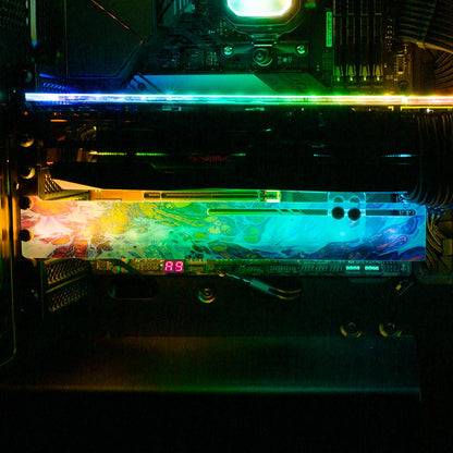 Explosion RGB GPU Support Bracket - Geoglyser - V1Tech