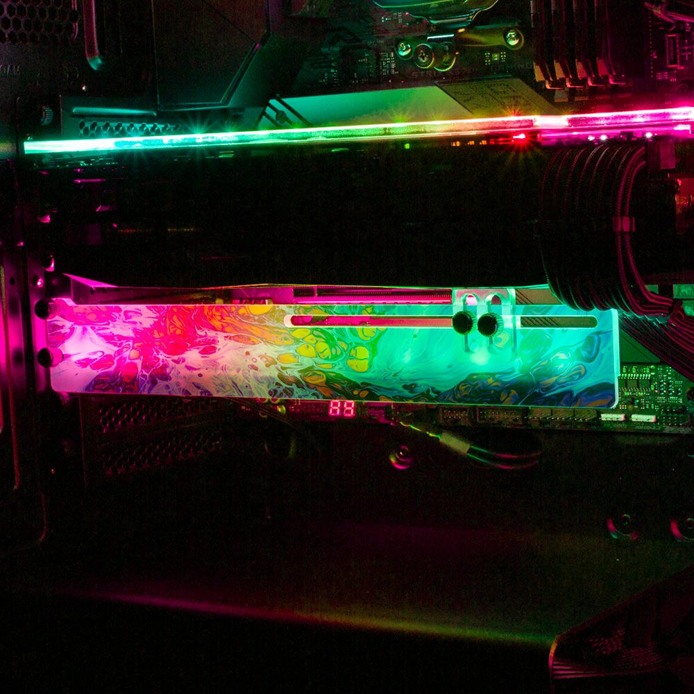 Explosion RGB GPU Support Bracket - Geoglyser - V1Tech