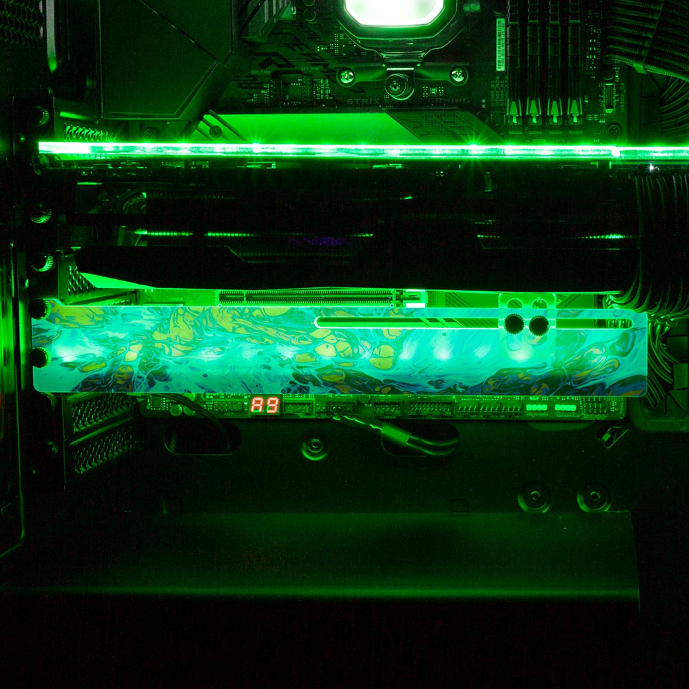 Explosion RGB GPU Support Bracket - Geoglyser - V1Tech