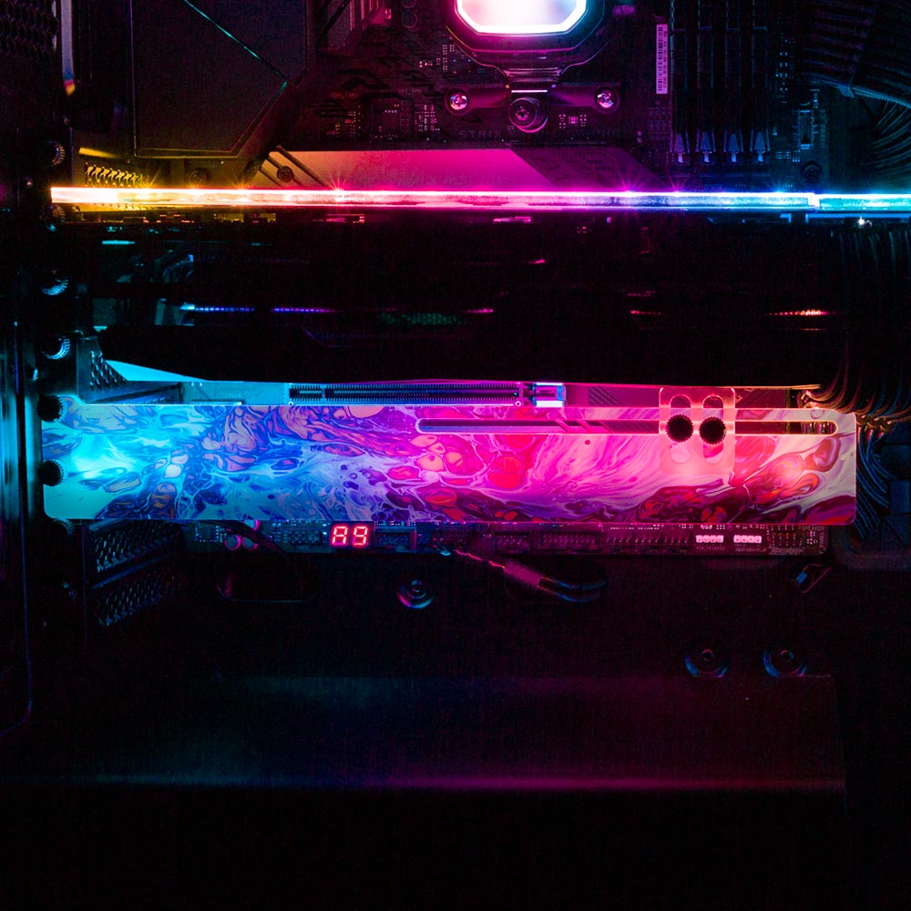 Explosion RGB GPU Support Bracket - Geoglyser - V1Tech