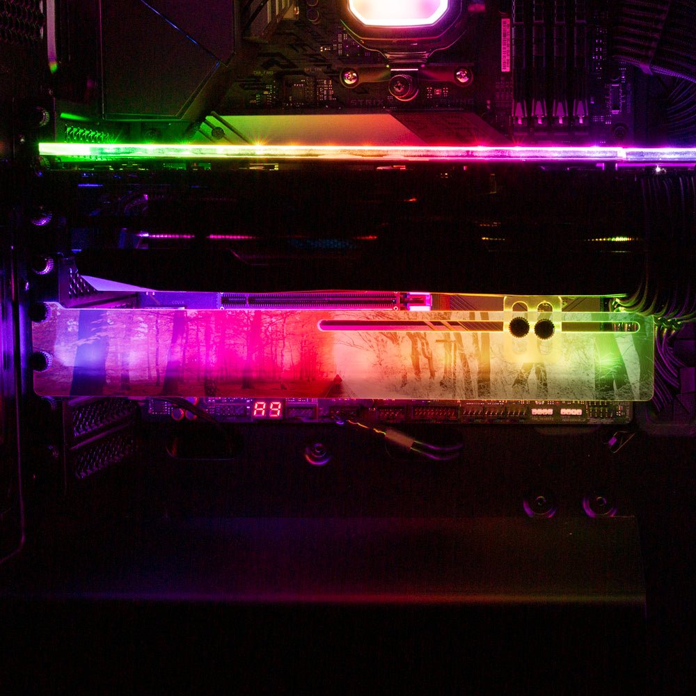 Fall and Winter RGB GPU Support Bracket - Nogar007 - V1Tech – V1 Tech