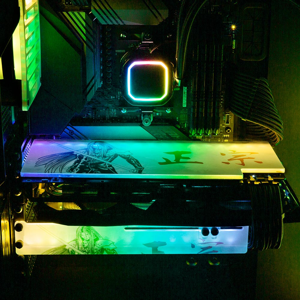 Fallen Angel RGB GPU Support Bracket - Ddjvigo - V1Tech