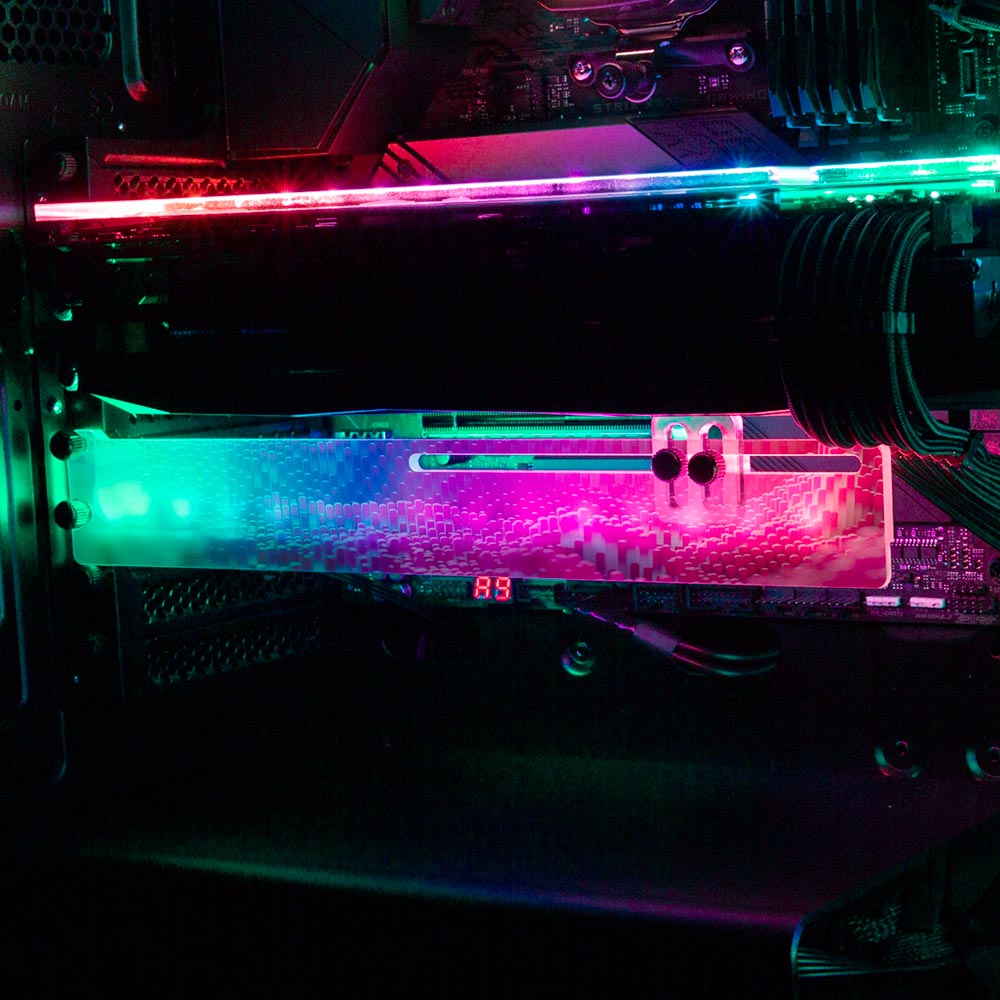 Frown Clown RGB GPU Support Bracket - The Dizzy Viper - V1Tech