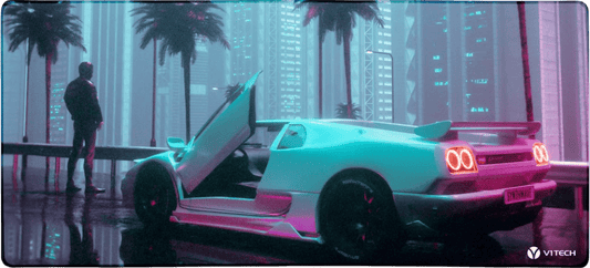 Future Skyline X-Large Mouse Pad - Skie Graphic Studio - V1Tech