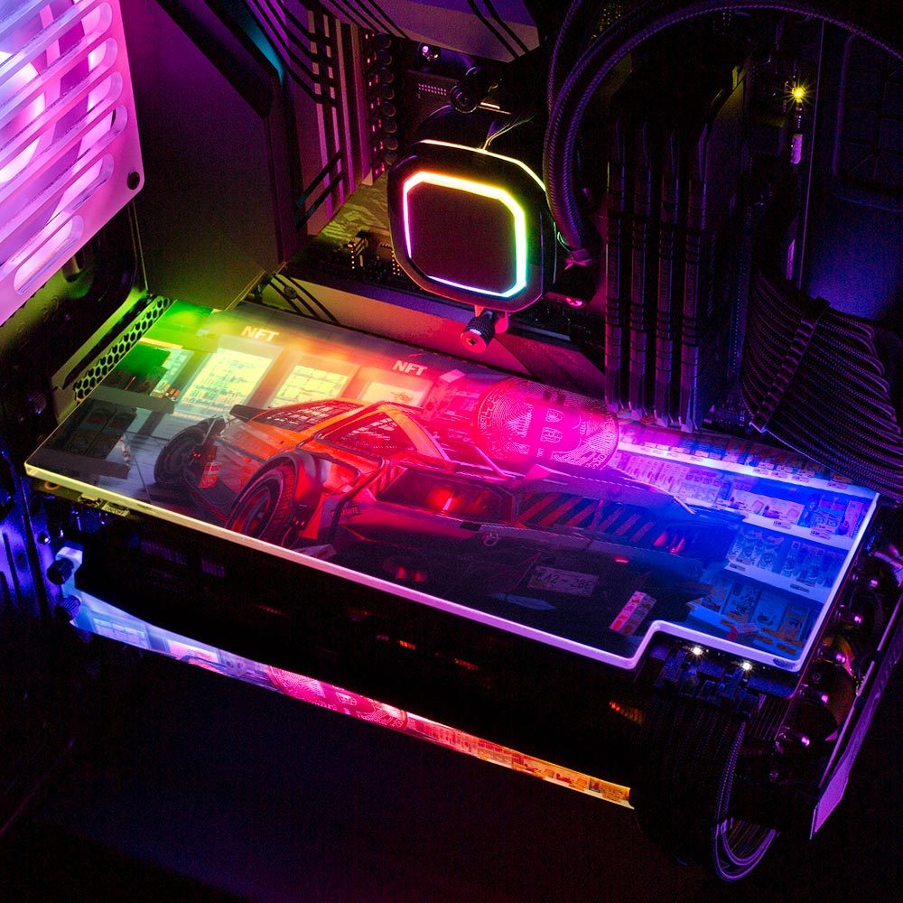 Skie Graphic Studio - 'Go and Buy It' | Custom RGB GPU Backplate by V1 ...