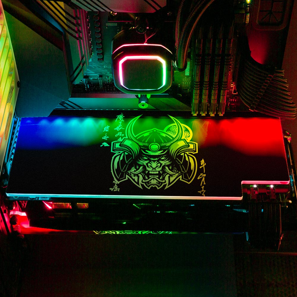 Daniele Caruso - 'Gold Samurai' | Custom RGB GPU Backplate by V1 Tech ...