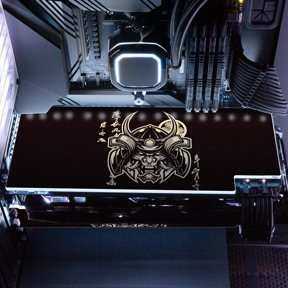 Daniele Caruso - 'Gold Samurai' | Custom RGB GPU Backplate by V1 Tech ...
