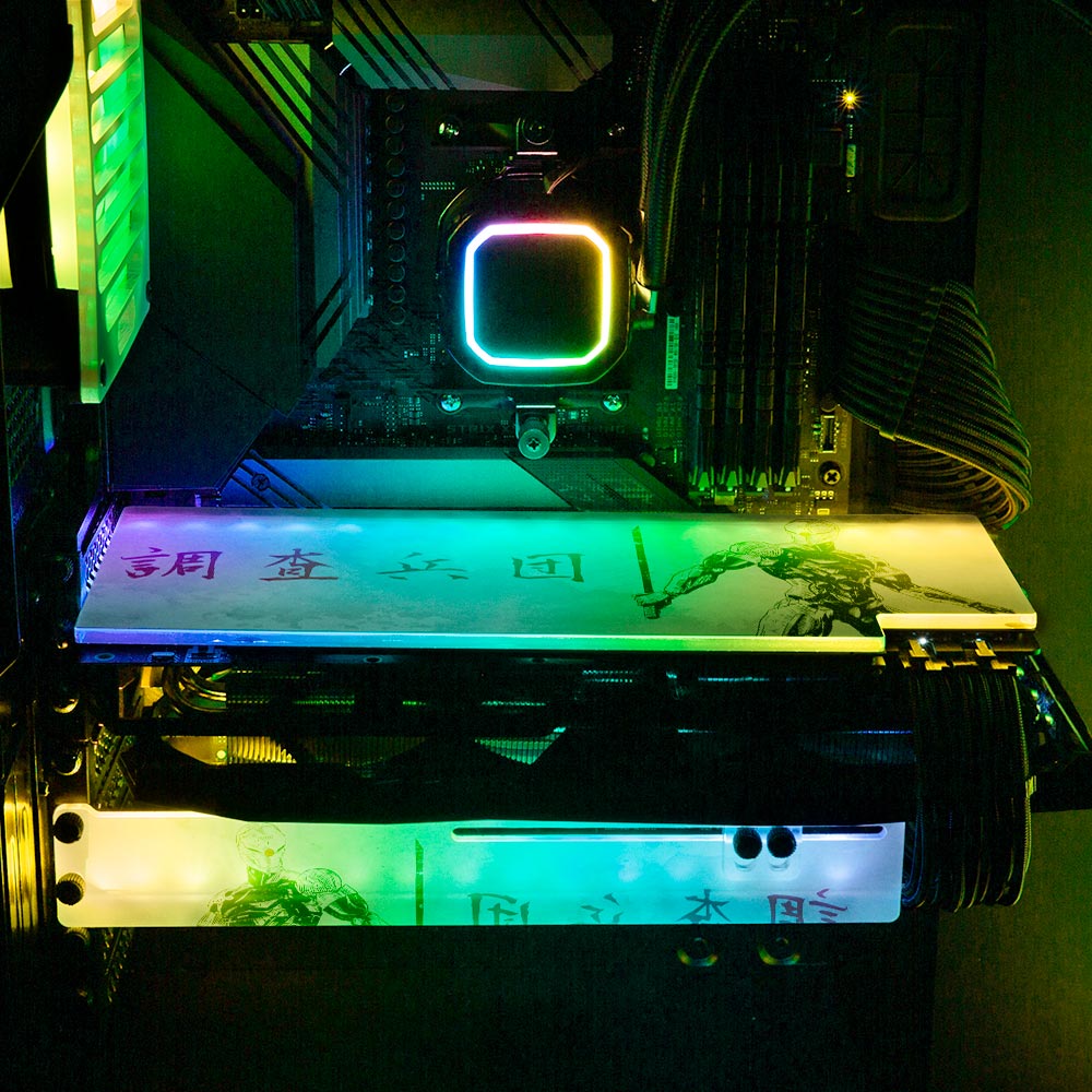 Gray Fox RGB GPU Support Bracket - Ddjvigo - V1Tech