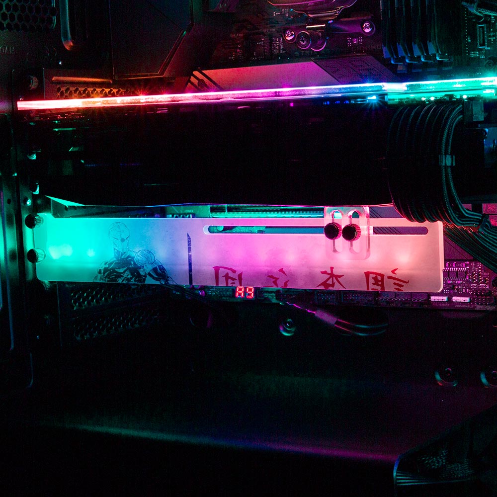 Gray Fox RGB GPU Support Bracket - Ddjvigo - V1Tech