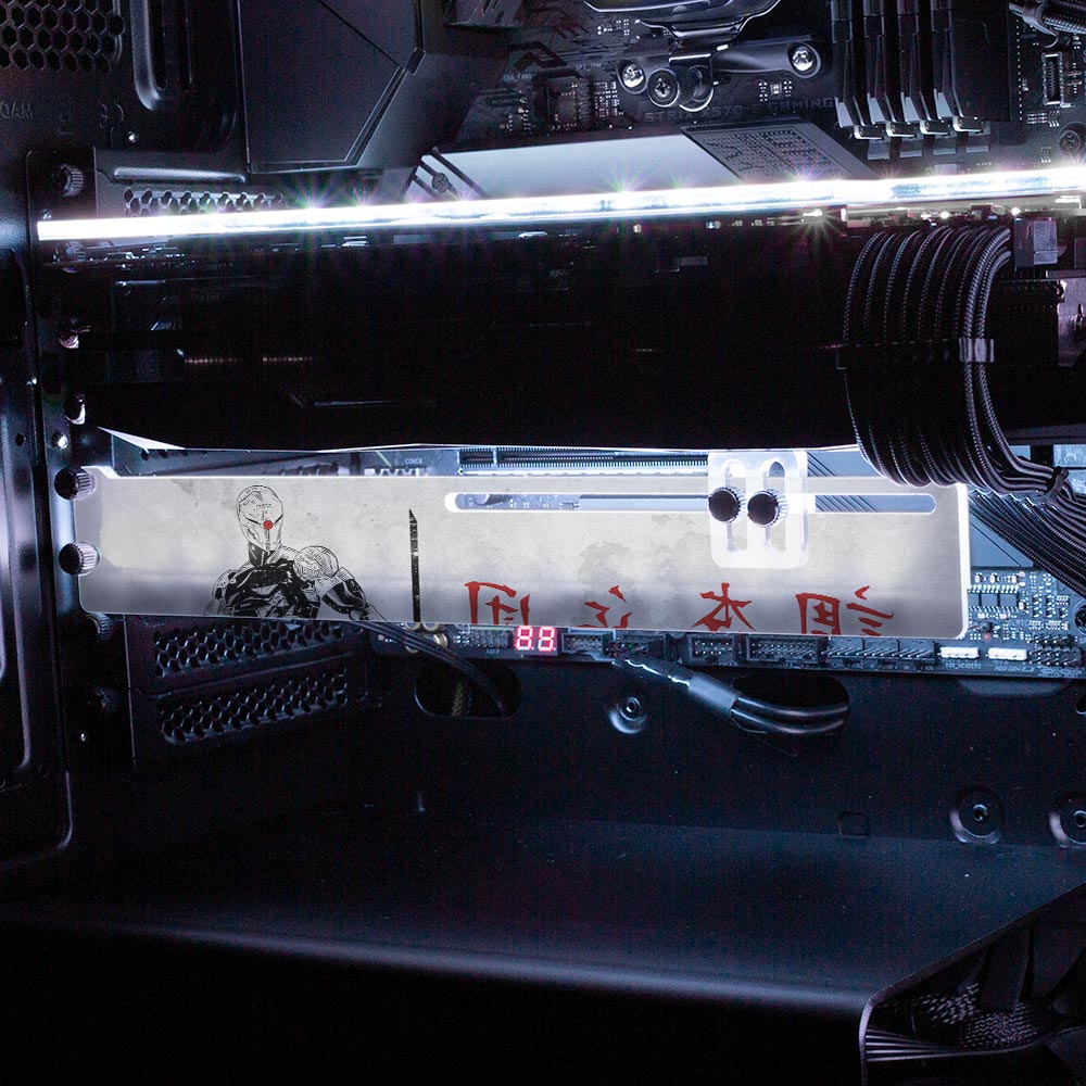 Gray Fox RGB GPU Support Bracket - Ddjvigo - V1Tech