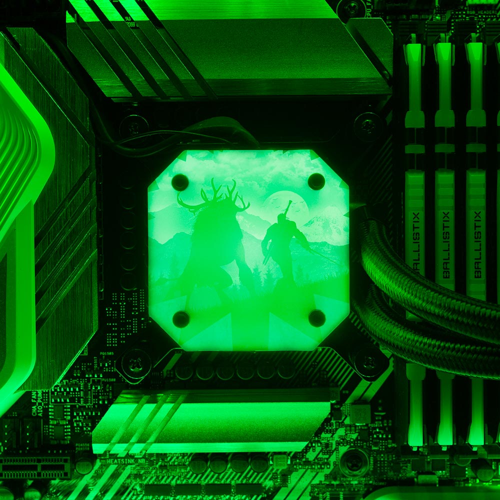 Hunting the Fiend AIO Cover for Corsair iCUE ELITE CAPELLIX (H100i, H115i, H150i Black and White) - Ddjvigo - V1Tech