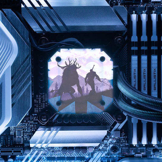 Hunting the Fiend AIO Cover for Corsair iCUE ELITE CAPELLIX (H100i, H115i, H150i Black and White) - Ddjvigo - V1Tech