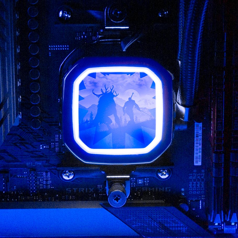 Hunting the Fiend AIO Cover for Corsair RGB Hydro Platinum and Pro Series (H100i, H115i, H150i, H100X, XT, X, SE, H60) - Ddjvigo - V1Tech