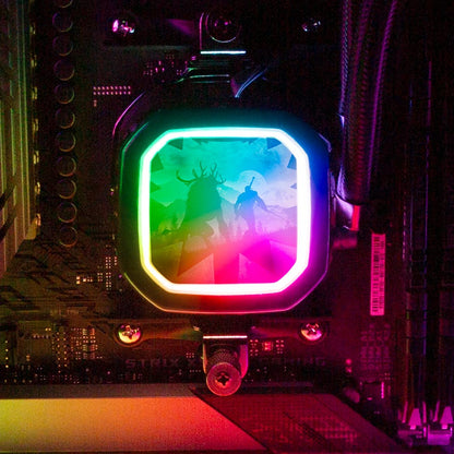 Hunting the Fiend AIO Cover for Corsair RGB Hydro Platinum and Pro Series (H100i, H115i, H150i, H100X, XT, X, SE, H60) - Ddjvigo - V1Tech