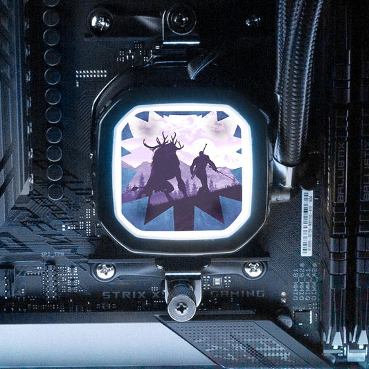Hunting the Fiend AIO Cover for Corsair RGB Hydro Platinum and Pro Series (H100i, H115i, H150i, H100X, XT, X, SE, H60) - Ddjvigo - V1Tech