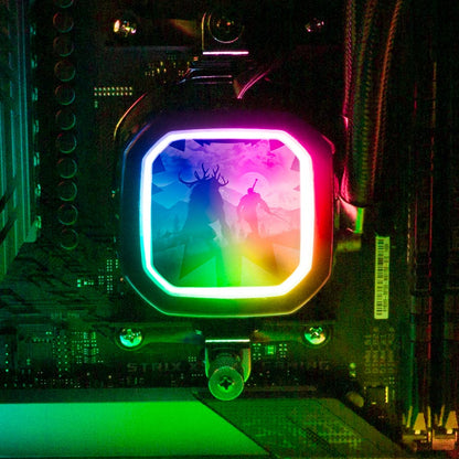Hunting the Fiend AIO Cover for Corsair RGB Hydro Platinum and Pro Series (H100i, H115i, H150i, H100X, XT, X, SE, H60) - Ddjvigo - V1Tech