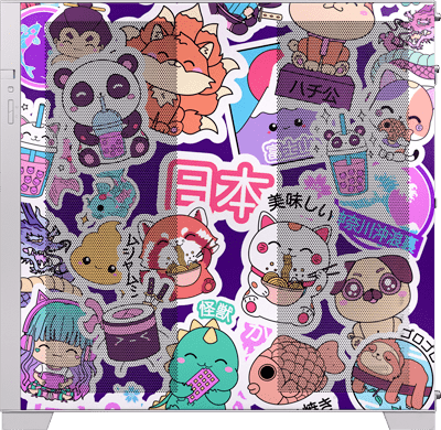 Kawaii Stickerbomb | EVO Printed Case - Donnie Art - V1 Tech