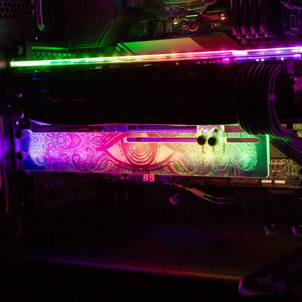 Mind Eye RGB GPU Support Bracket - V1Tech – V1 Tech