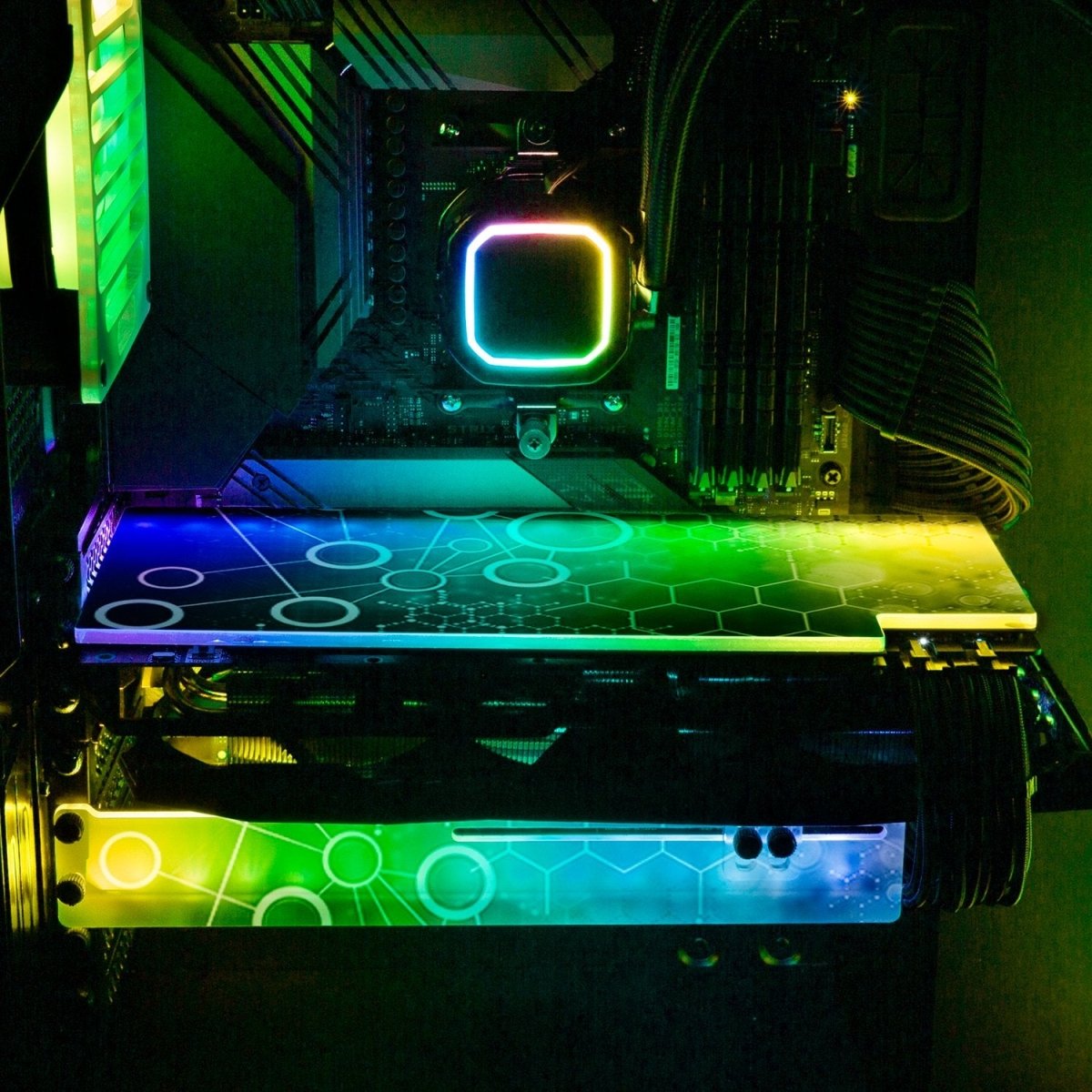 'Nanotech' Custom Design RGB GPU Backplate by V1 Tech | Tailored To Fit ...
