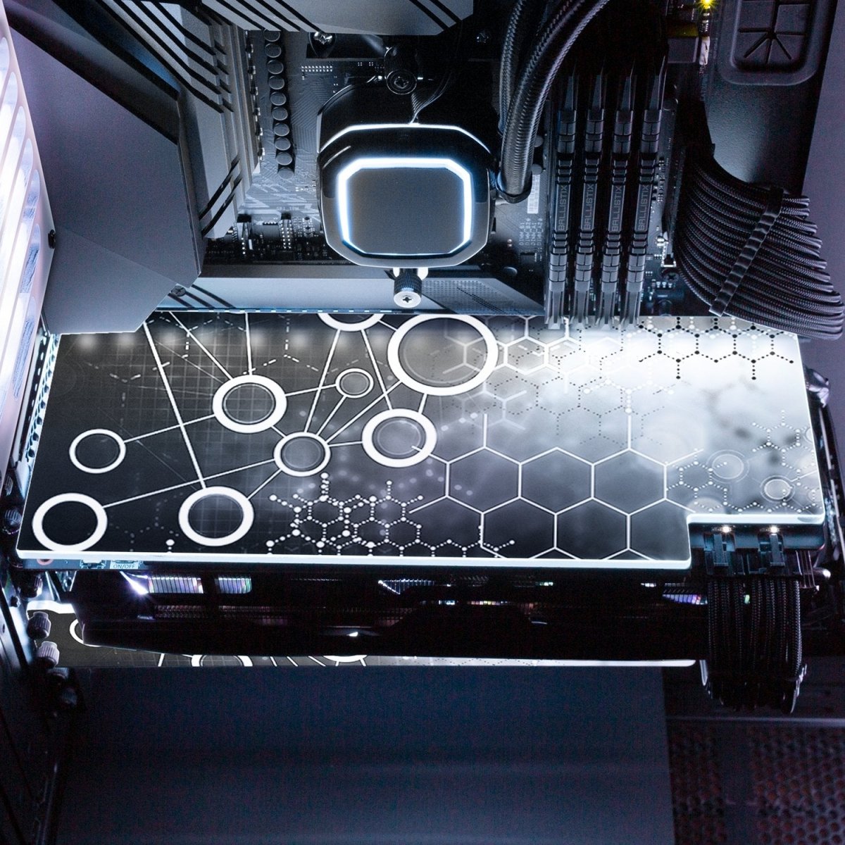 Backplateless Gpu 'Nanotech' Custom Design RGB GPU Backplate by V1 Tech | Tailored To Fit ...