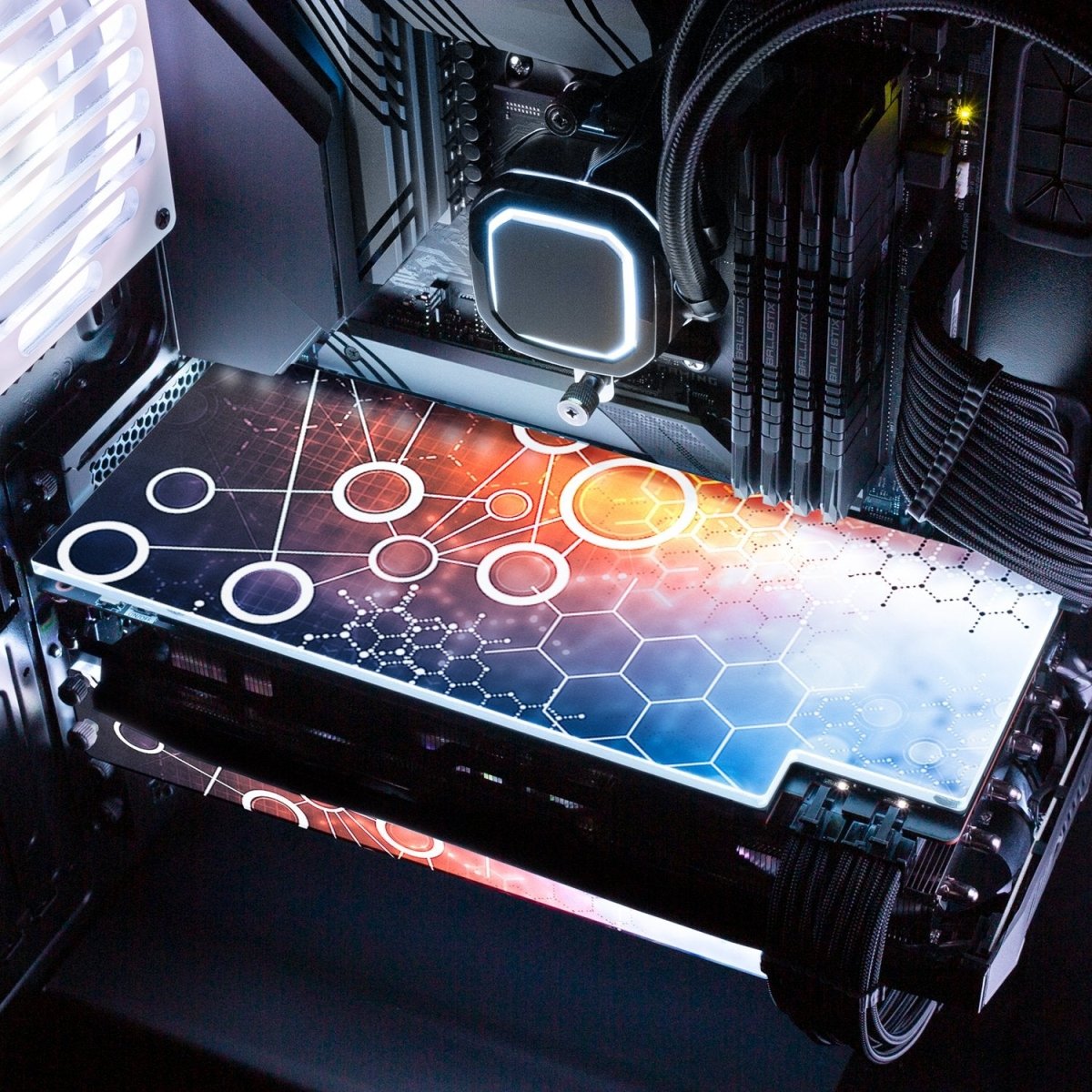'Nanotech' Custom Design RGB GPU Backplate by V1 Tech | Tailored To Fit ...