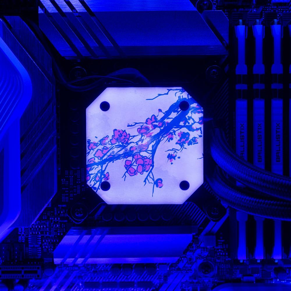 Nature AIO Cover for Corsair iCUE ELITE CAPELLIX (H100i, H115i, H150i Black and White) - Ddjvigo - V1Tech