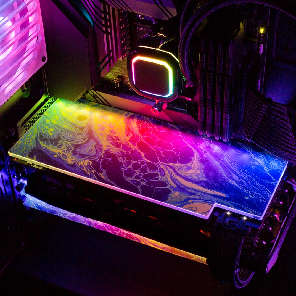 Geoglyser - 'Neon Green' | Custom RGB GPU Backplate by V1 Tech ...