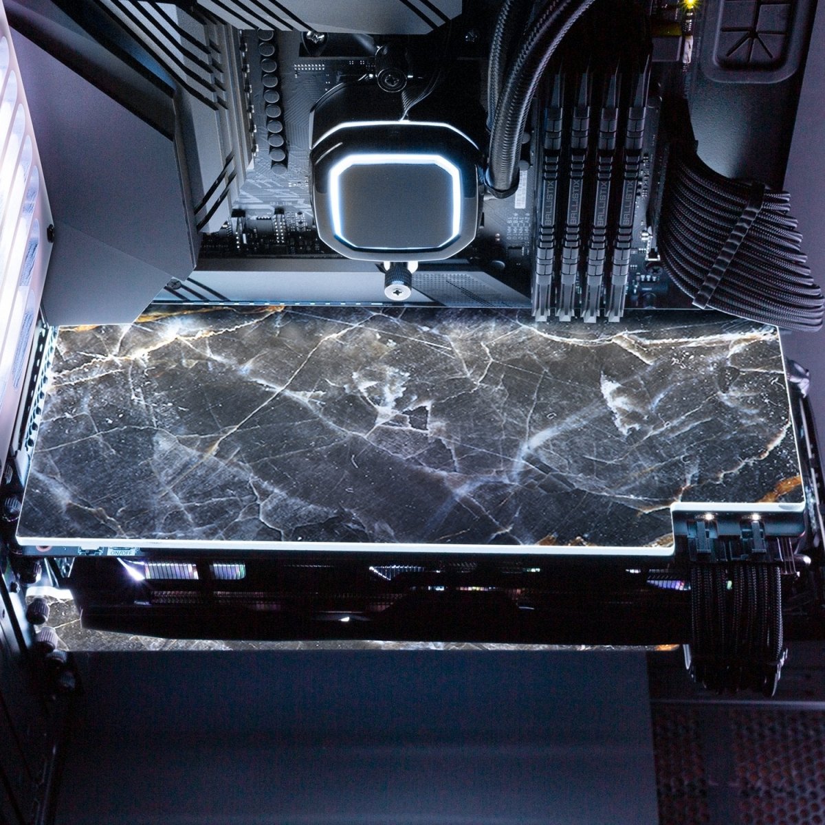 'Night Marble' Custom Design RGB GPU Backplate by V1 Tech | Tailored To ...