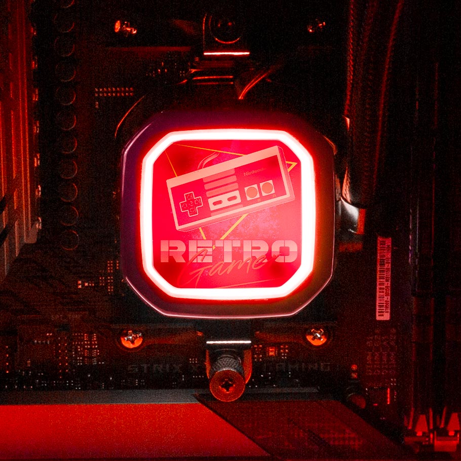 Night Owl Gamer AIO Cover for Corsair RGB Hydro Platinum and Pro Series (H100i, H115i, H150i, H100X, XT, X, SE, H60) - Ddjvigo - V1Tech
