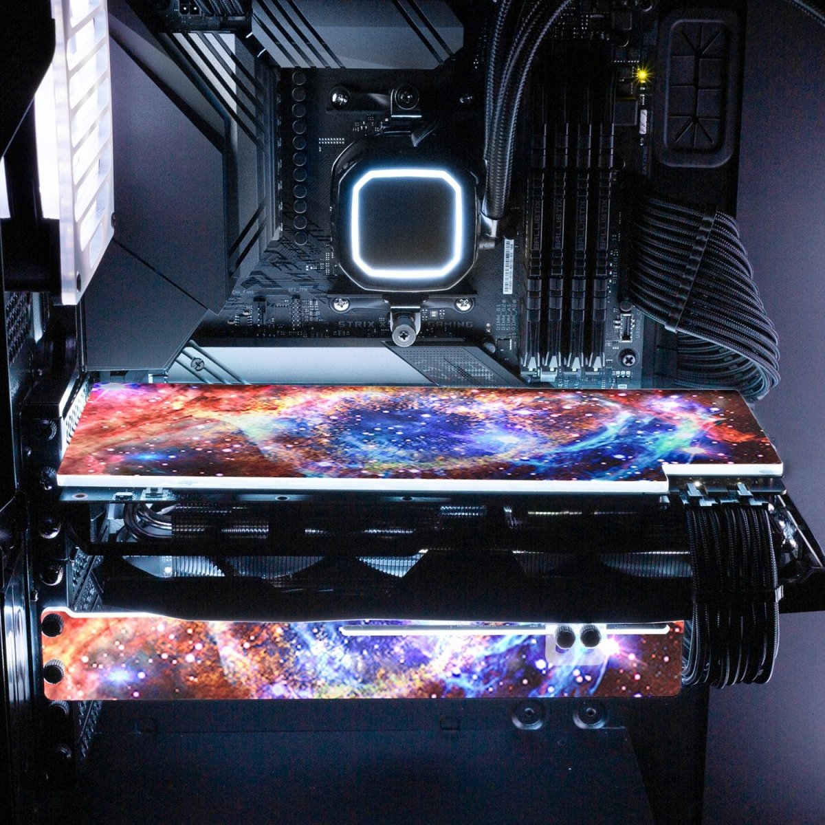 Gpu Back Plate Cover 'Nova' Custom Design RGB GPU Backplate by V1 Tech | Tailored To Fit Any ...