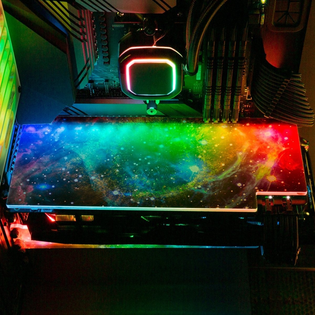 Backplateless Gpu 'Nova' Custom Design RGB GPU Backplate by V1 Tech | Tailored To Fit Any ...