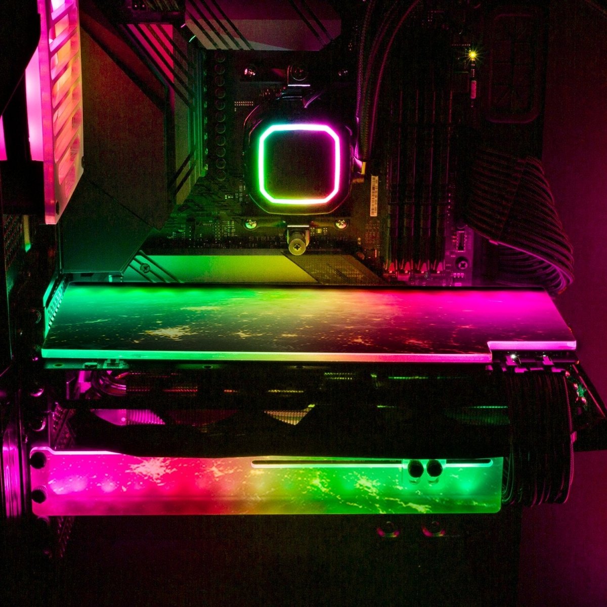 'Our World' Custom Design RGB GPU Backplate by V1 Tech | Tailored To ...