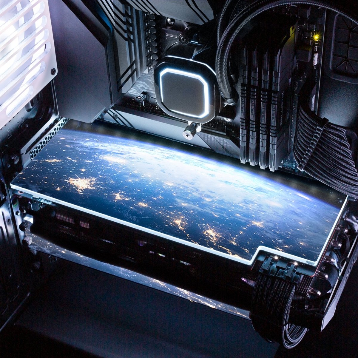 'Our World' Custom Design RGB GPU Backplate by V1 Tech | Tailored To ...