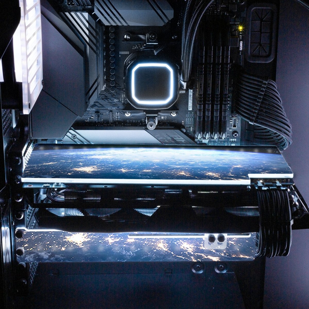 'Our World' Custom Design RGB GPU Backplate by V1 Tech | Tailored To ...