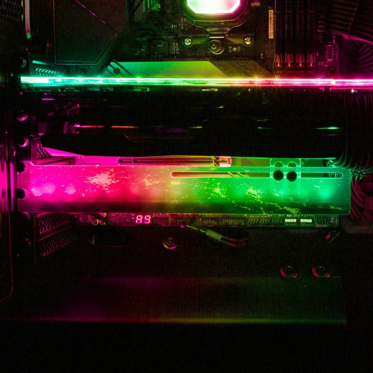 Our World RGB GPU Support Bracket - V1Tech – V1 Tech