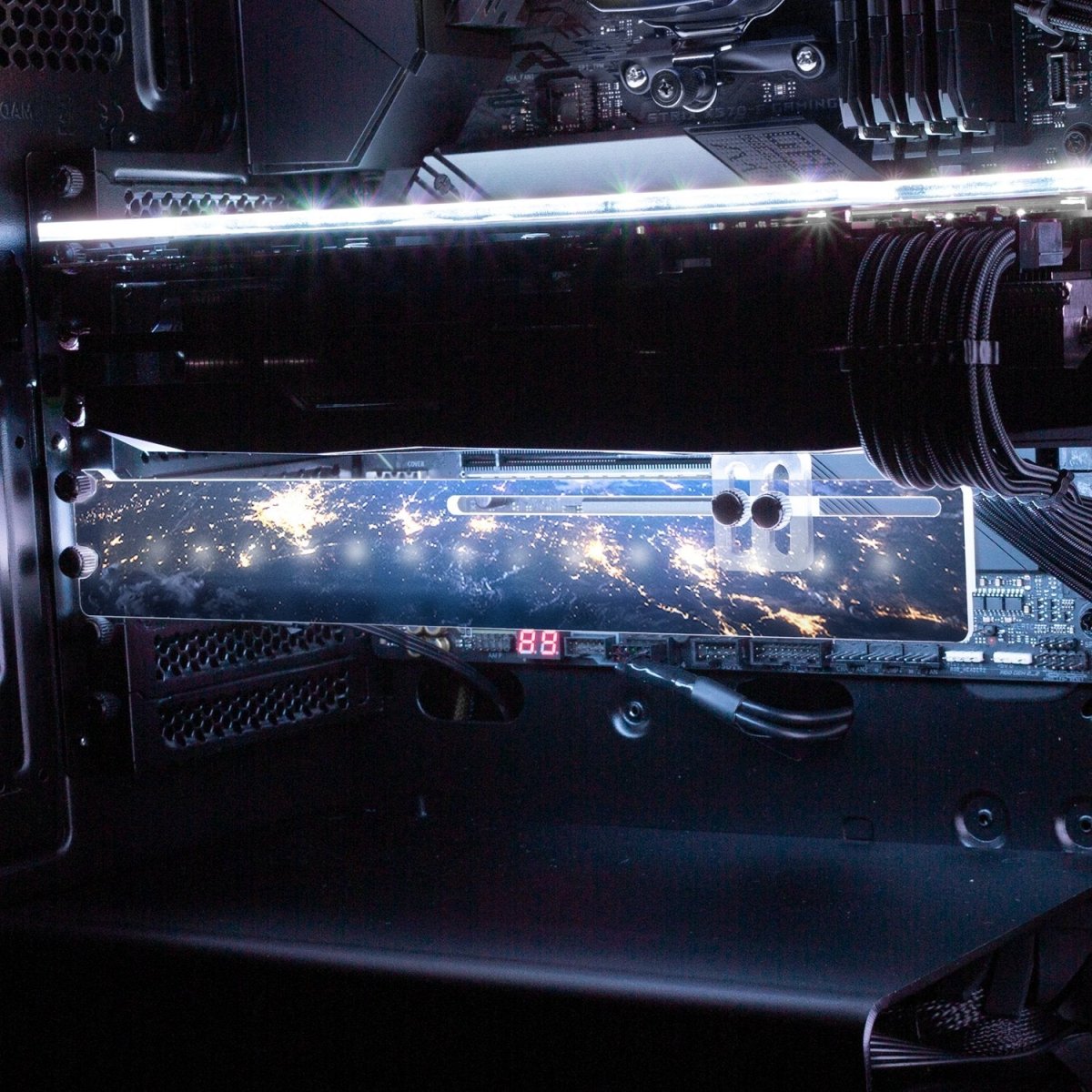 Our World RGB GPU Support Bracket - V1Tech – V1 Tech