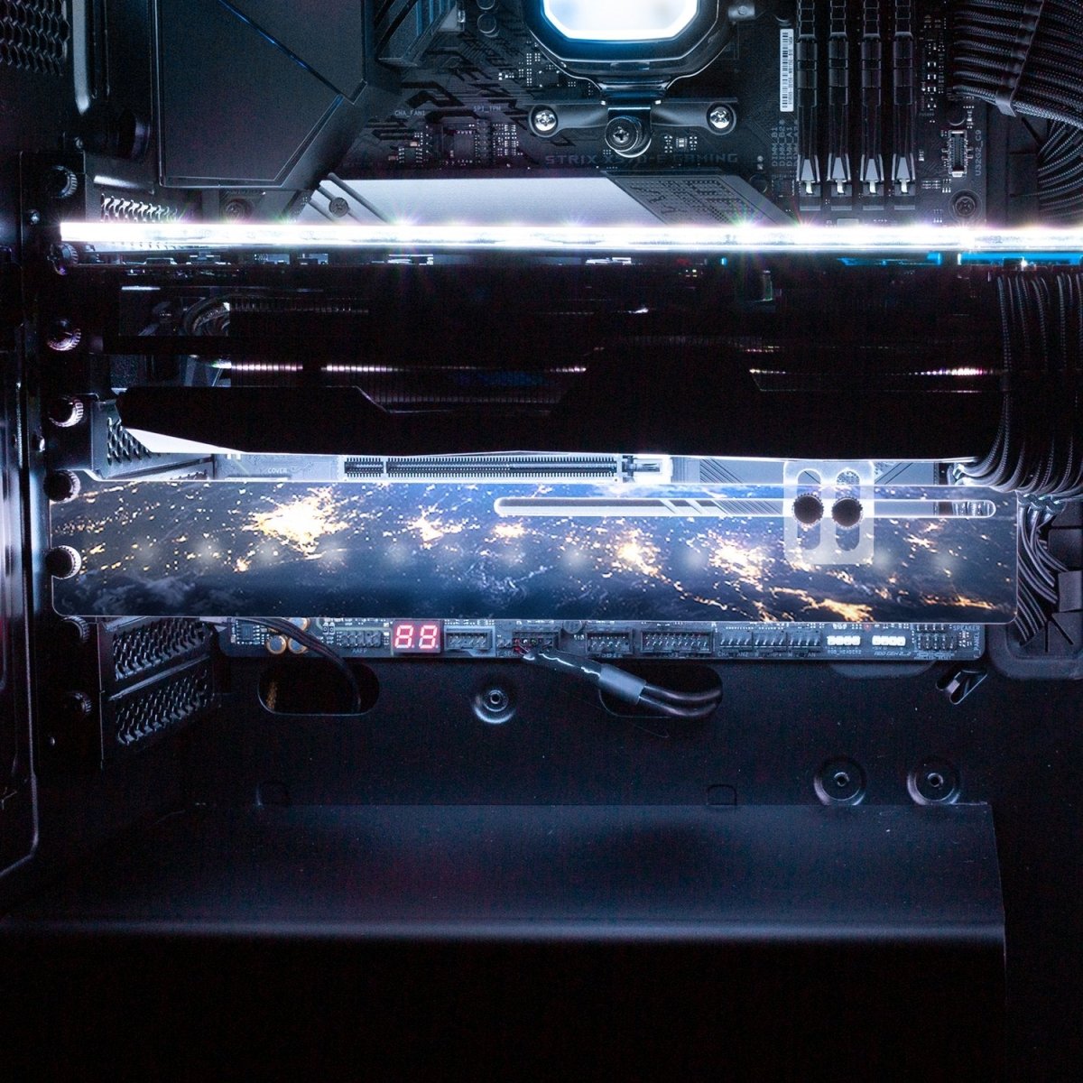 Our World RGB GPU Support Bracket - V1Tech – V1 Tech