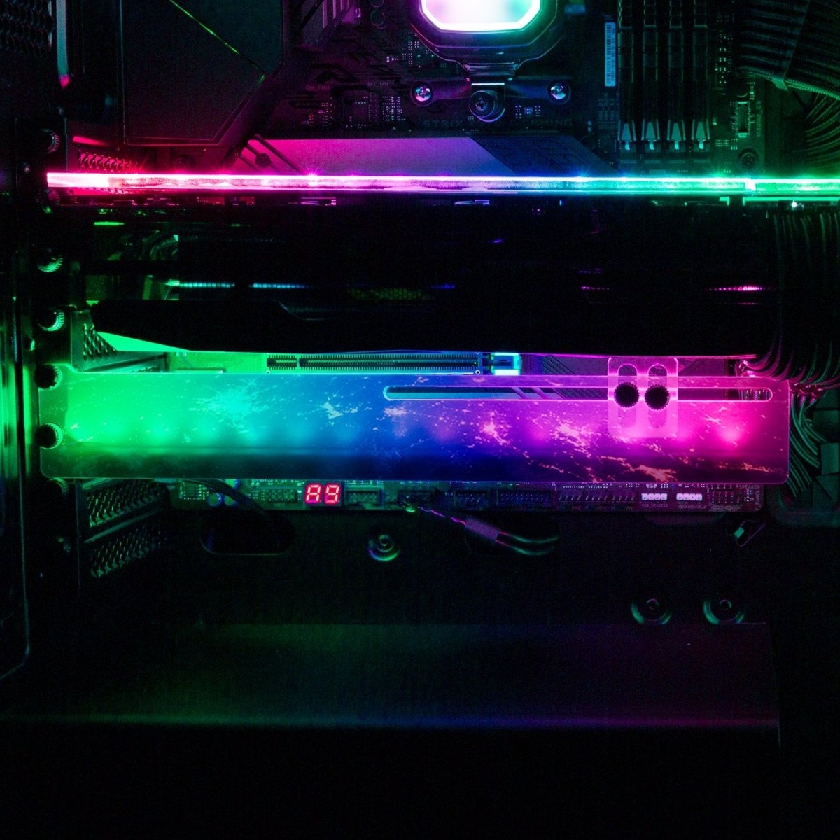 Our World RGB GPU Support Bracket - V1Tech – V1 Tech