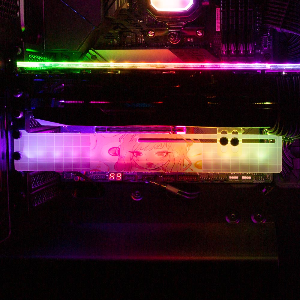 Pastel Aesthetic RGB GPU Support Bracket - YacilArt - V1Tech – V1 Tech