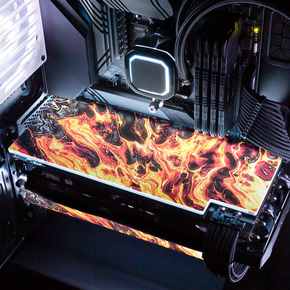 Geoglyser - 'Phoenix' | Custom RGB GPU Backplate by V1 Tech | Tailored ...