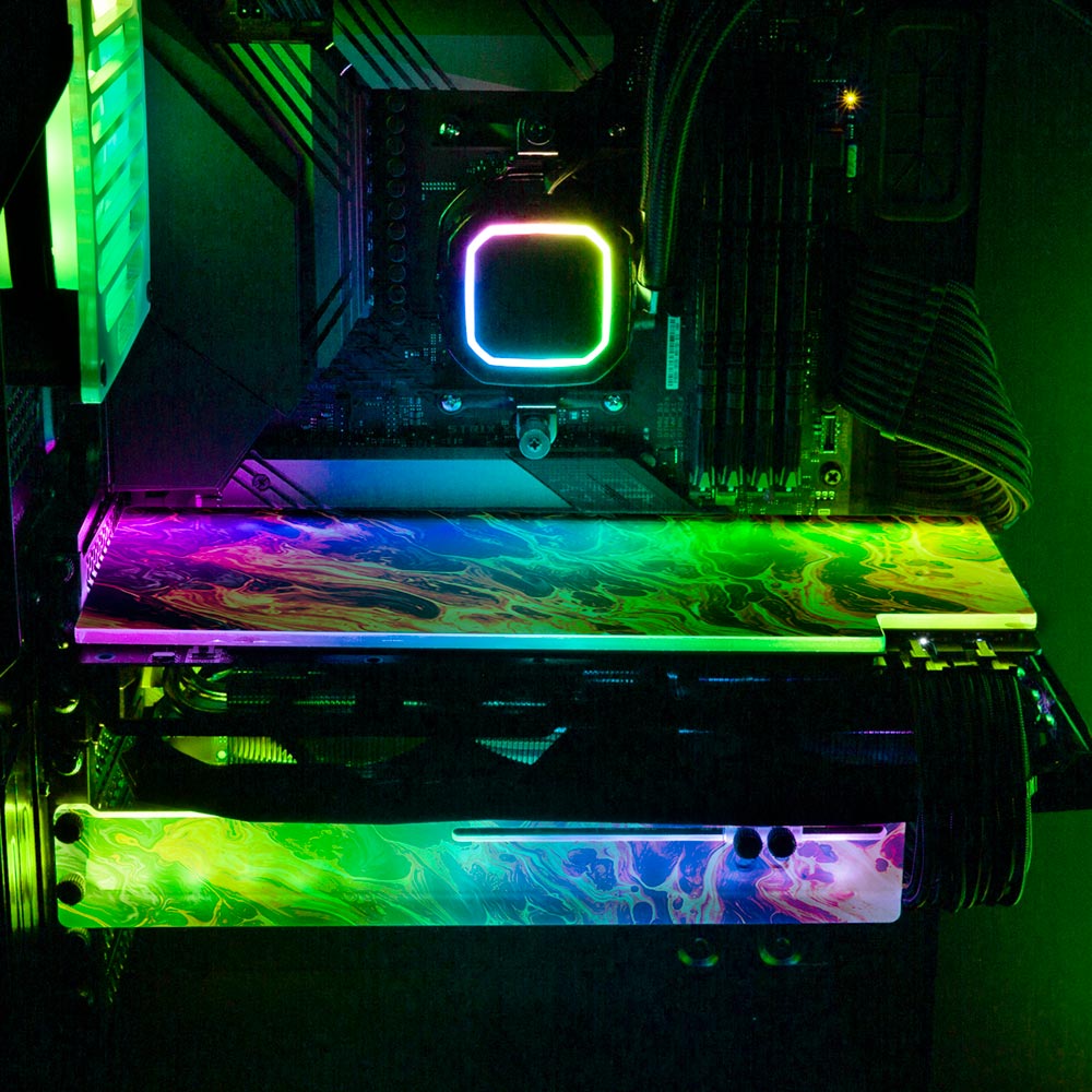 Geoglyser - 'Phoenix' | Custom RGB GPU Backplate by V1 Tech | Tailored ...