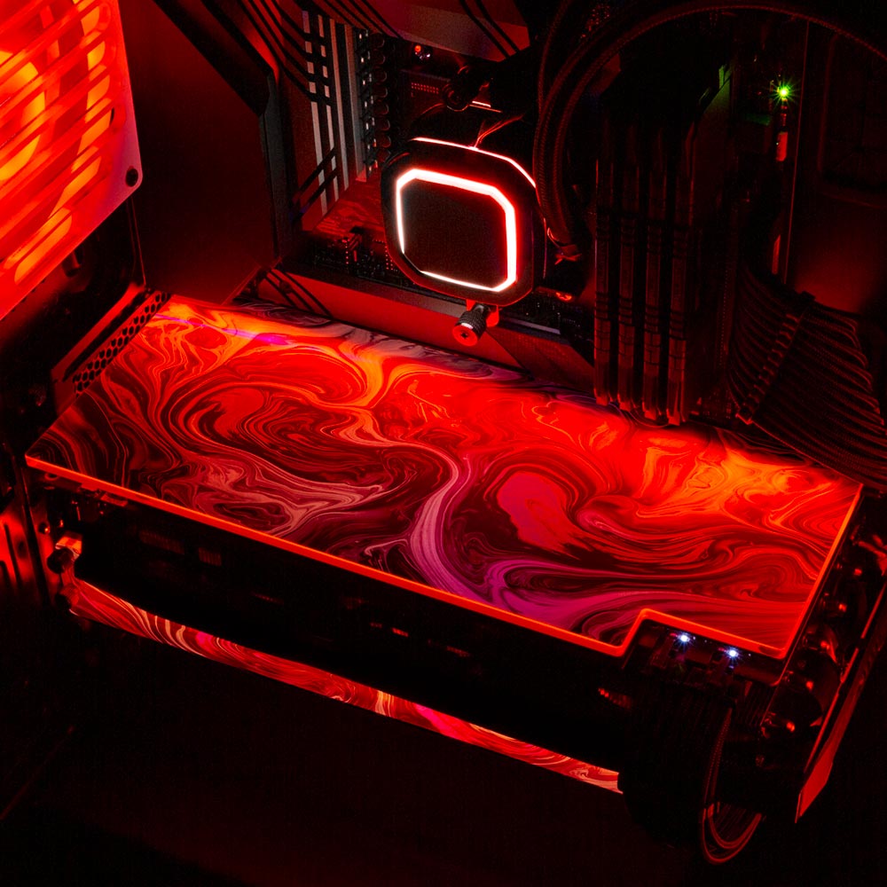 Pink Dreams RGB GPU Backplate - Geoglyser - V1Tech