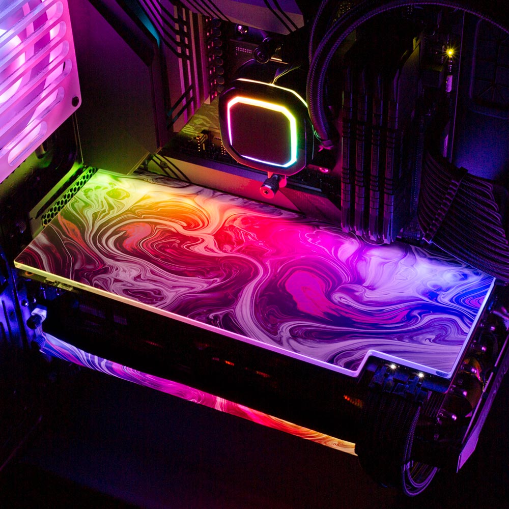Pink Dreams RGB GPU Backplate - Geoglyser - V1Tech