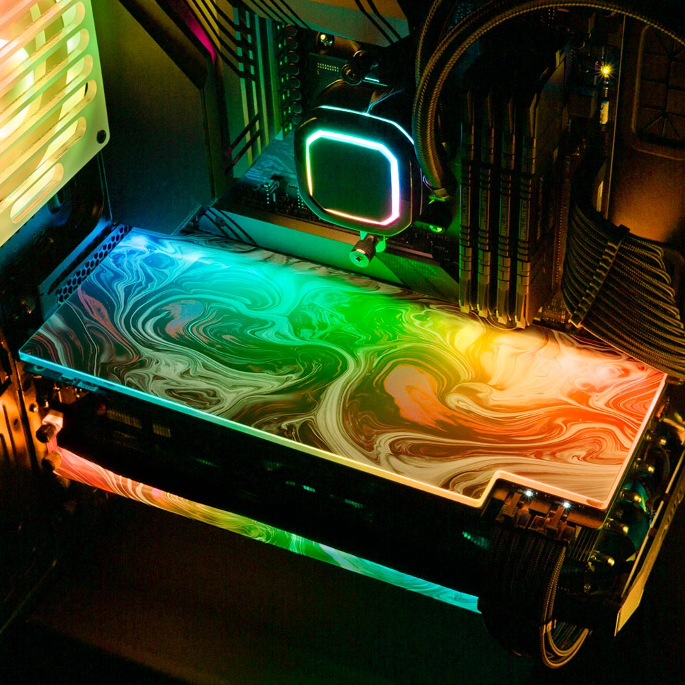 Pink Dreams RGB GPU Backplate - Geoglyser - V1Tech